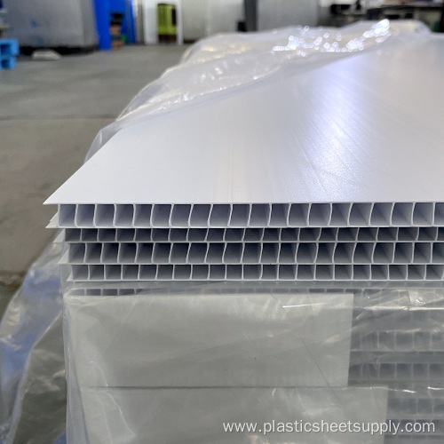 10mm White 48"x96" PP Corrugated Sheet